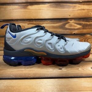 Nike Air VaporMax Plus CU9241‑001 Metallic Silver Hyper Royal Women’s Size 9
